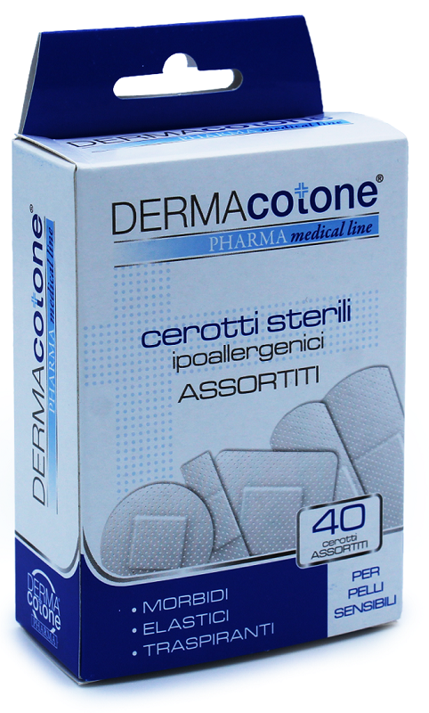 CEROTTO IPOALLERGENICO DERMACOTONE MISURE ASSORTITE 40 PEZZI - Gruppofarmastore.it