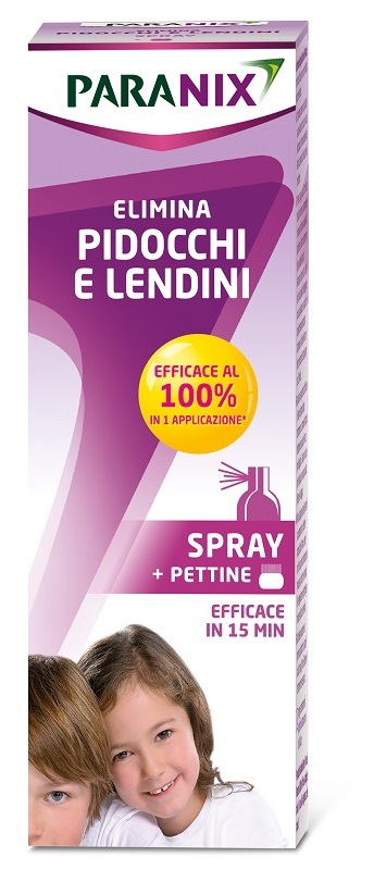 SPRAY PARANIX TRATTAMENTO ANTIPEDICULOSI 100 ML + PETTINE REGOLAMENTO MDR - Gruppofarmastore.it
