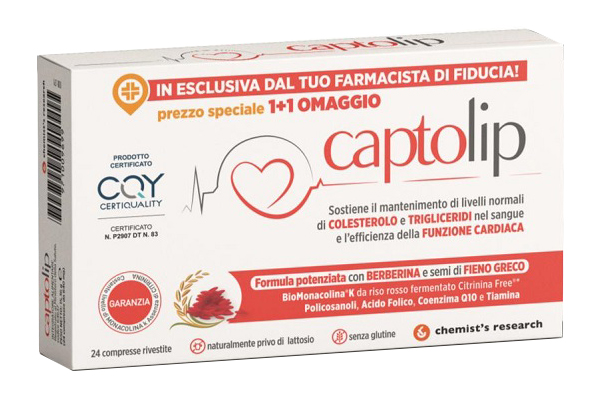 CAPTOLIP NEW FORMULA 24 COMPRESSE RIVESTITE - Gruppofarmastore.it