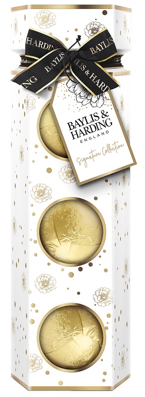 BAYLIS & HARDING MANDARINO & POMPELMO SFERE DA BAGNO 3 PEZZI DA 100 G - Gruppofarmastore.it