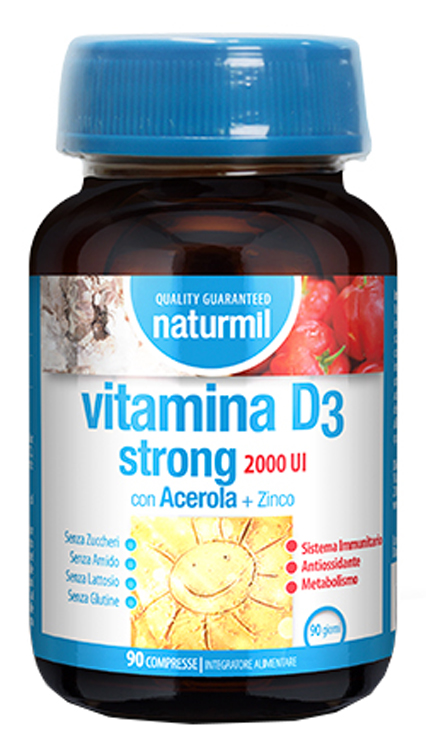 NATURMIL VITAMINA D3 STRONG 2000 UI 90 COMPRESSE - Gruppofarmastore.it