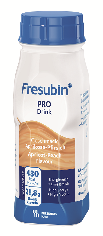 FRESUBIN PRO DRINK ALBICOCCA-PESCA 4 FLACONI X 200 ML - Gruppofarmastore.it