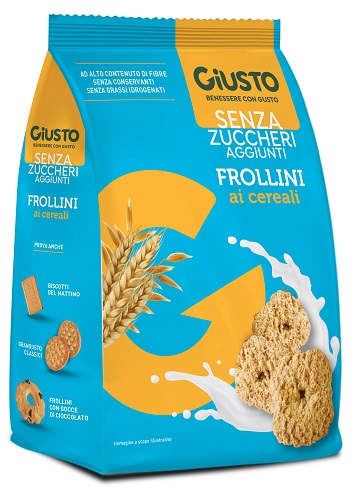 GIUSTO SENZA ZUCCHERO FROLLINI AI CEREALI SENZA ZUCCHERO 350 G - Gruppofarmastore.it