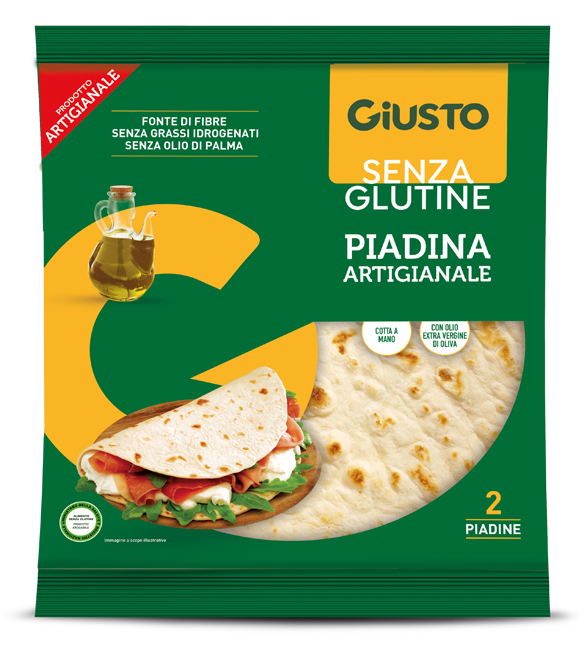 GIUSTO SENZA GLUTINE PIADINA 220 G - Gruppofarmastore.it