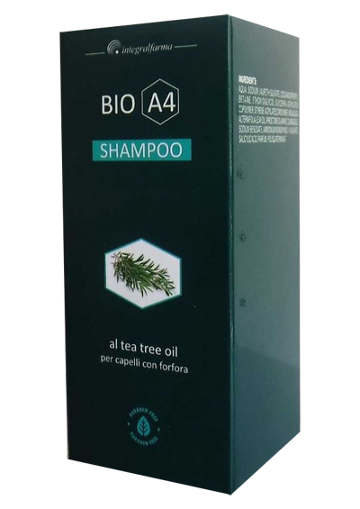 BIO A4 SHAMPOO TEA TREE OIL PER CAPELLI CON FORFORA 200 ML - Gruppofarmastore.it