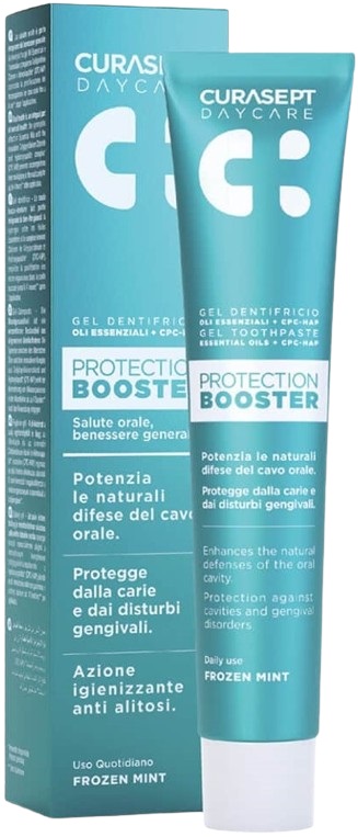 CURASEPT DAYCARE DENTIFRICIO PROTECTION BOOSTER FROZEN MINT 75 ML - Gruppofarmastore.it