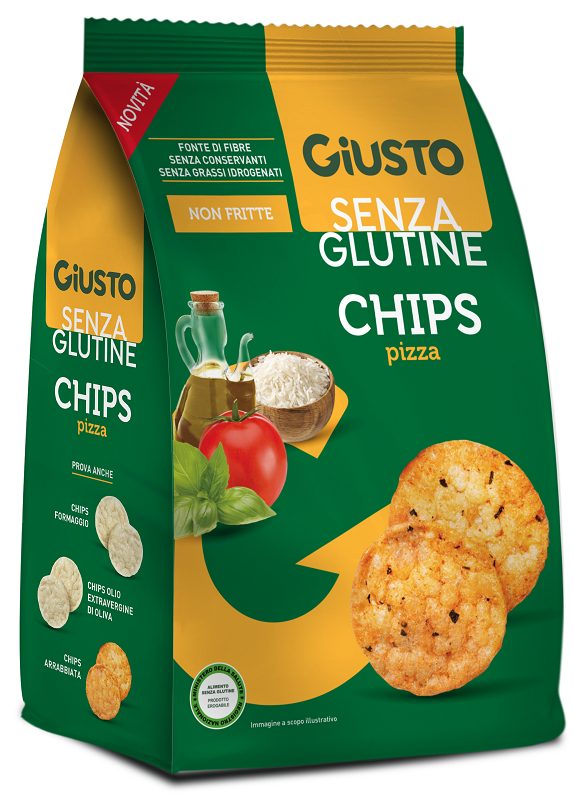 GIUSTO SENZA GLUTINE CHIPS PIZZA 40 G - Gruppofarmastore.it