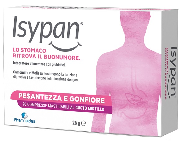 ISYPAN PESANTEZZA GONFIORE 20 COMPRESSE MASTICABILI - Gruppofarmastore.it