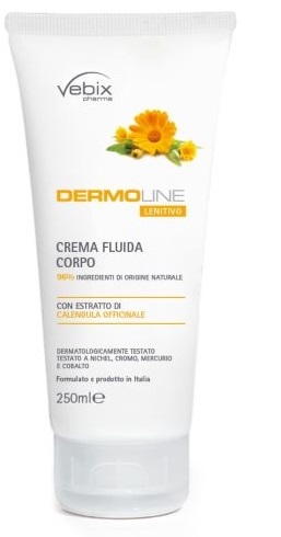 VEBIX DERMOLINE CREMA CORPO FLUIDA CALENDULA 250 ML - Gruppofarmastore.it