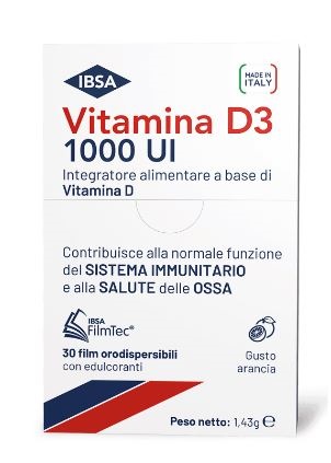 VITAMINA D3 IBSA 1000UI 30 FILM ORODISPERSIBILI - Gruppofarmastore.it