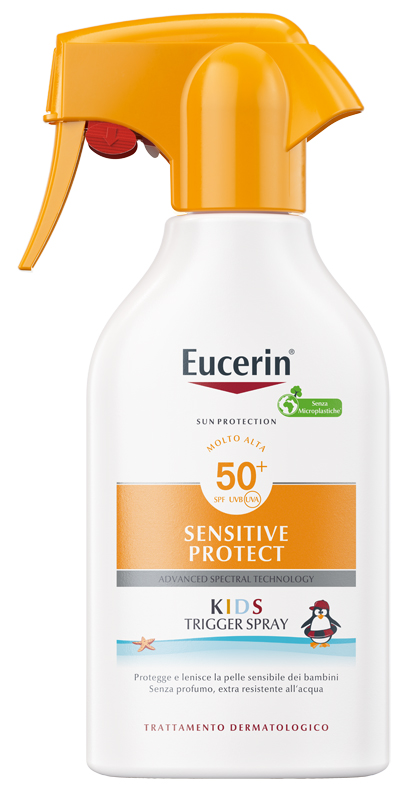 EUCERIN SUN KIDS SENSITIVE PROTECT SPF50+ TRIGGER SPRAY 250 ML - Gruppofarmastore.it