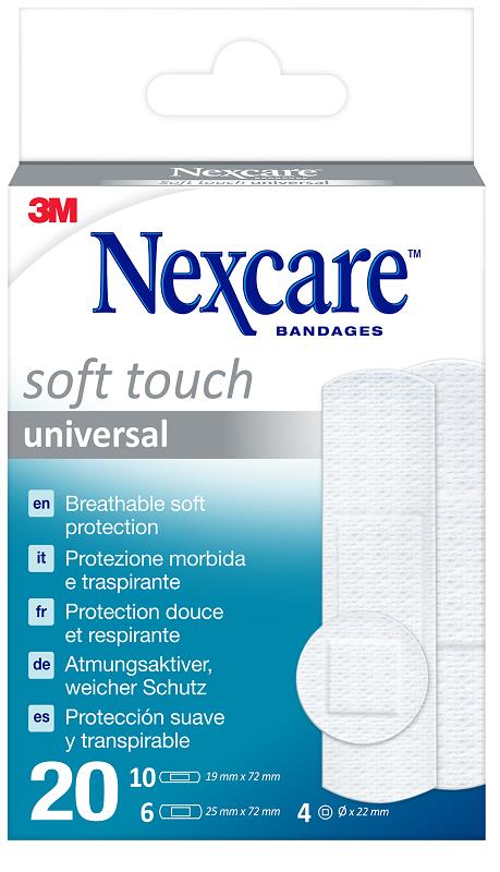 CEROTTO NEXCARE SOFT TOUCH 20 PEZZI ASSORTITI - Gruppofarmastore.it