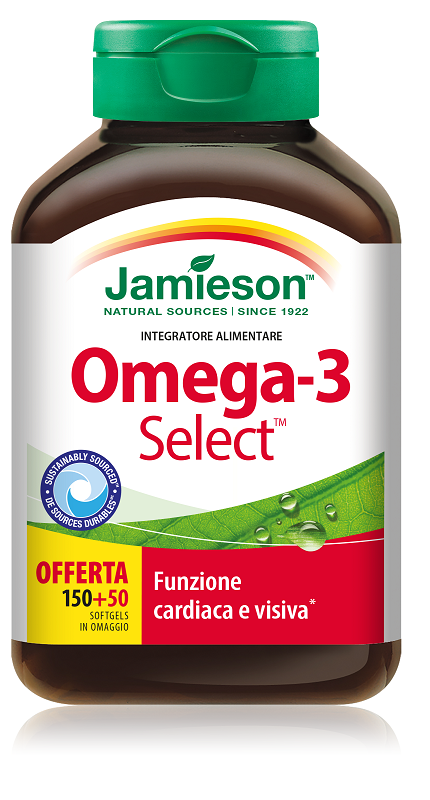 JAMIESON OMEGA 3 SELECT 150 + 50 SOFTGELS - Gruppofarmastore.it