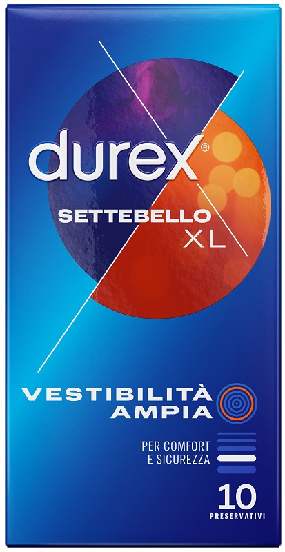 PROFILATTICO DUREX SETTEBELLO EXTRALARGE 10 PEZZI - Gruppofarmastore.it