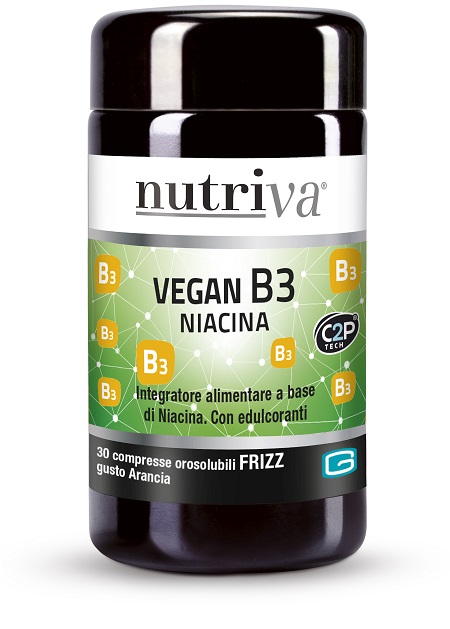 NUTRIVA VEGAN B3 FIZZ 30 COMPRESSE ARANCIA - Gruppofarmastore.it