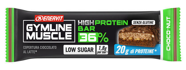 GYMLINE PROTEIN BAR 36 CHOCO NUT LS 55 G - Gruppofarmastore.it