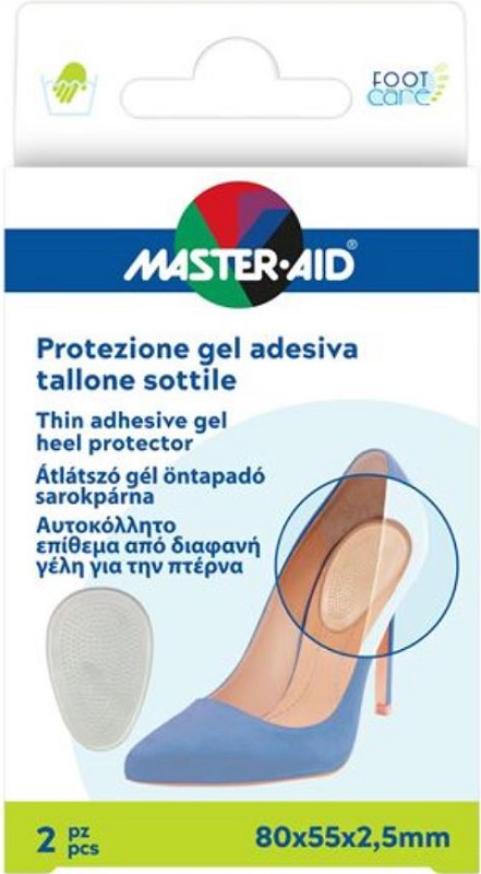PROTEZIONE ADESIVA MASTER-AID FOOTCARE SOTTILE TALLONE 2 PEZZI F5 - Gruppofarmastore.it
