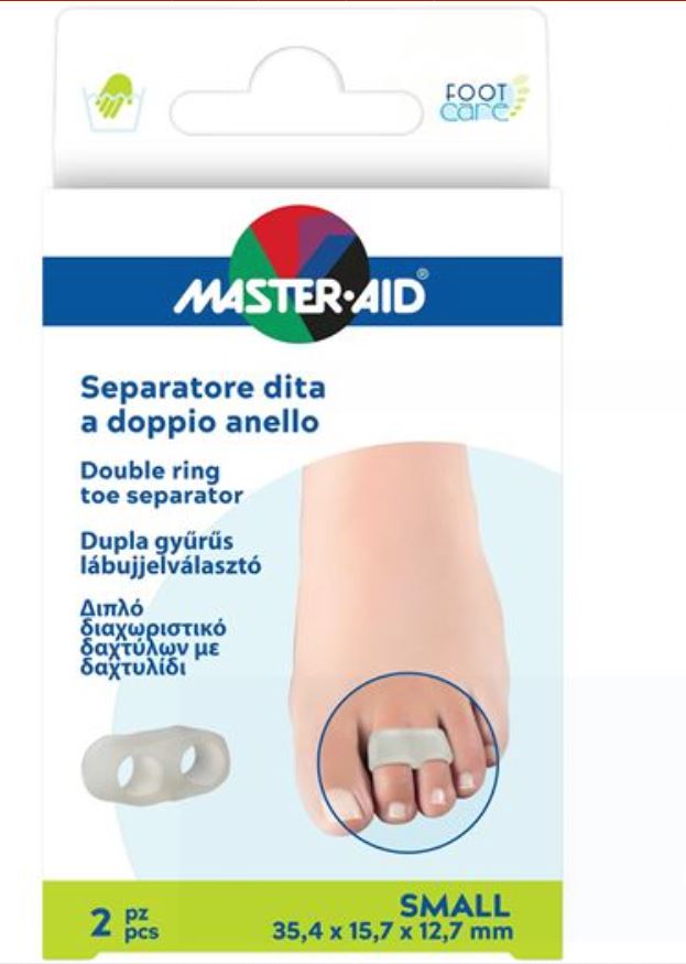 SEPARATORE DITA MASTER-AID FOOTCARE CON ANELLO DOPPIO LARGE 2 PEZZI C11 - Gruppofarmastore.it
