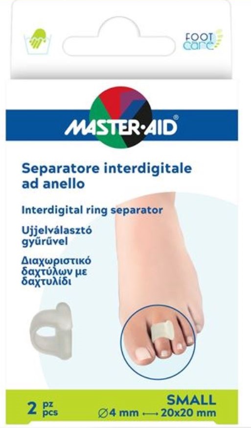 SEPARATORE DITA MASTER-AID FOOTCARE CON ANELLO LARGE 2 PEZZI C18 - Gruppofarmastore.it