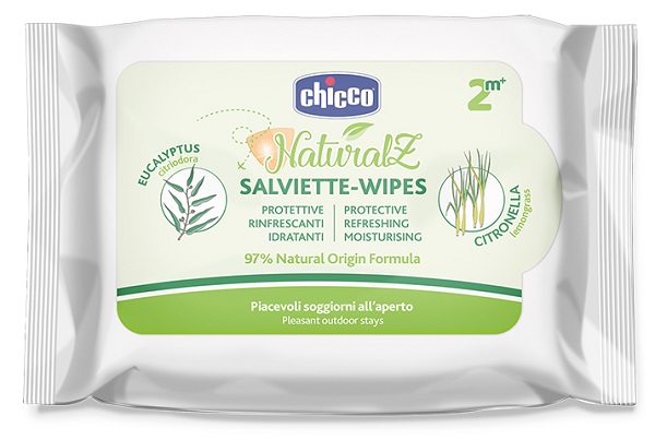 CHICCO ZANZA SALVIETTE NATURALE 20 PEZZI - Gruppofarmastore.it