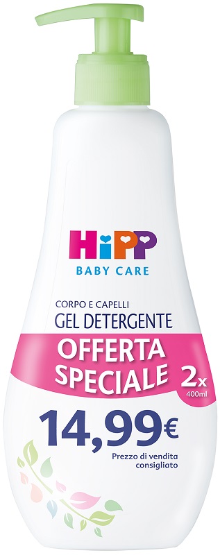 HIPP BABY CARE GEL DETERGENTE CORPO CAPELLI 400 ML - Gruppofarmastore.it