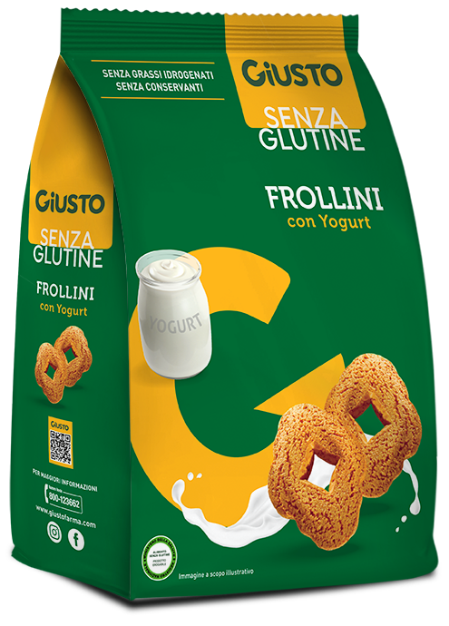 GIUSTO SENZA GLUTINE FROLLINI YOGURT 250 G - Gruppofarmastore.it