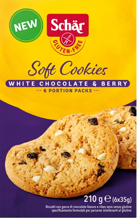 SCHAR SOFT COOKIE WHITE CHOCOLATE 210 G - Gruppofarmastore.it