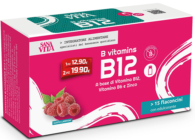 SANAVITA B VITAMINS B12 15 FLACONCINI - Gruppofarmastore.it