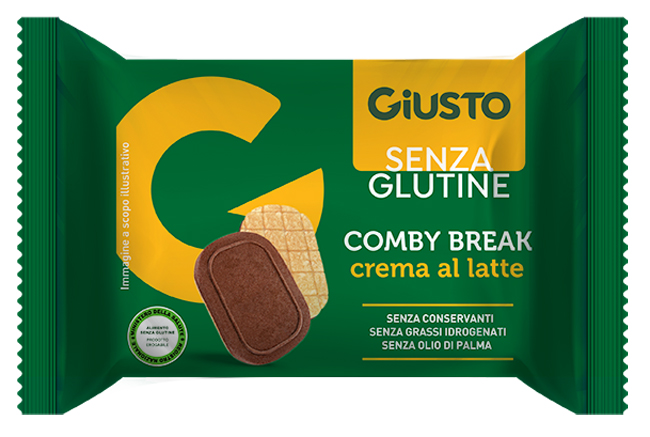 GIUSTO SENZA GLUTINE COMBY BREAK CREMA LATTE 26 G - Gruppofarmastore.it