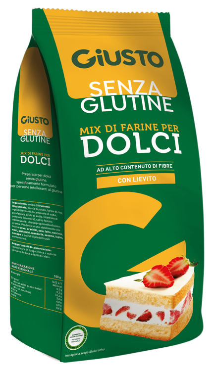 GIUSTO SENZA GLUTINE MIX DOLCI 500 G - Gruppofarmastore.it