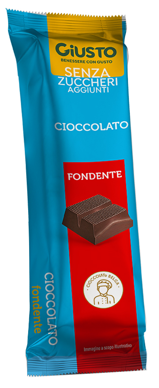 GIUSTO SENZA ZUCCHERO BARRETTA CIOCCOLATO FONDENTE 42 G - Gruppofarmastore.it