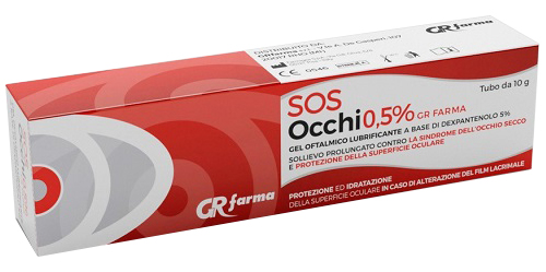 GEL OFTALMICO LUBRIFICANTE DEXPANTENOLO 5% SOS OCCHI 0,5% 10 G - Gruppofarmastore.it