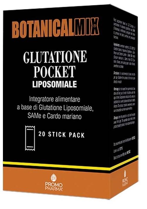 BOTANICALMIX GLUTATIONE POCKET LIPOSOMIALE 20 STICK DA 2 G - Gruppofarmastore.it