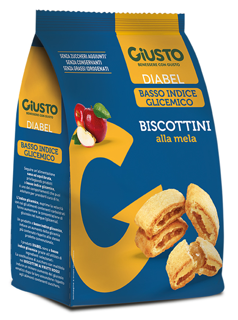 GIUSTO DIABEL BISCOTTINI MELA 250 G - Gruppofarmastore.it