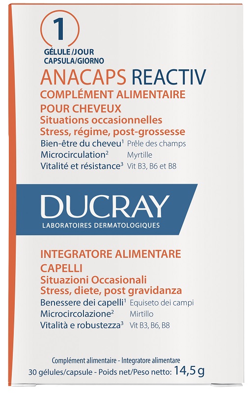 ANACAPS REACTIV CAPELLI SITUAZIONE OCCASIONALE 30 CAPSULE - Gruppofarmastore.it