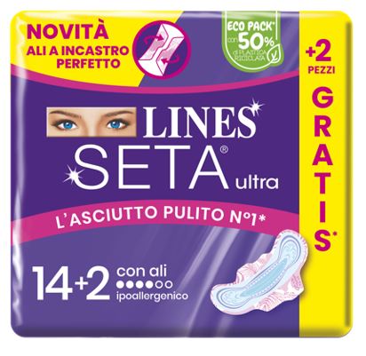 LINES SETA ULTRA ASSORBENTI ALI CP 14+2 PEZZI - Gruppofarmastore.it