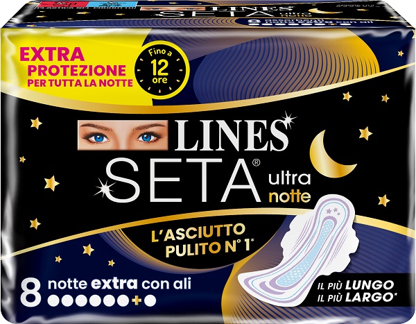 LINES SETA ULTRA ASSORBENTI EXTRA DWCT 8 PEZZI - Gruppofarmastore.it
