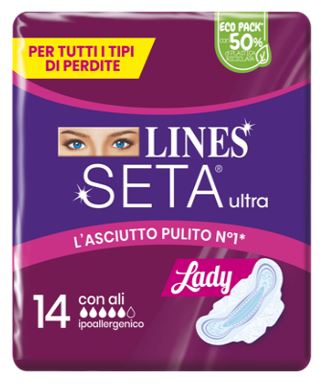 LINES SETA ULTRA ASSORBENTI LADY ALI CP 14 PEZZI - Gruppofarmastore.it
