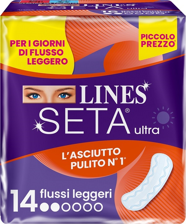 LINES SETA ULTRA ASSORBENTI LEGGERO DWCT 14 PEZZI - Gruppofarmastore.it