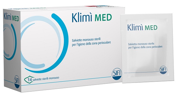 KLIMI' MED DETERGENTE PERIOCULARE 14 SALVIETTINE STERILI MONOUSO - Gruppofarmastore.it
