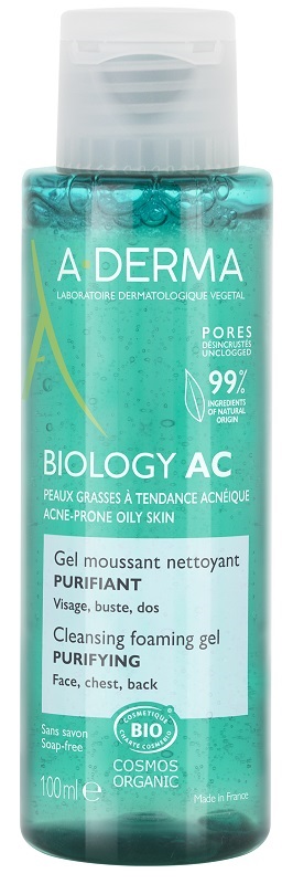 ADERMA BIOLOGY AC GEL DETERGENTE SCHIUMOGENO PURIFICANTE 100 ML - Gruppofarmastore.it