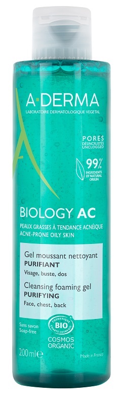 ADERMA BIOLOGY AC GEL DETERGENTE SCHIUMOGENO PURIFICANTE 200 ML - Gruppofarmastore.it