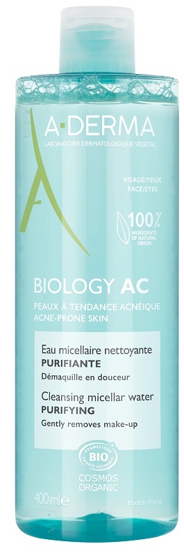 ADERMA BIOLOGY AC ACQUA MICELLARE DETERGENTE PURIFICANTE 400 ML - Gruppofarmastore.it
