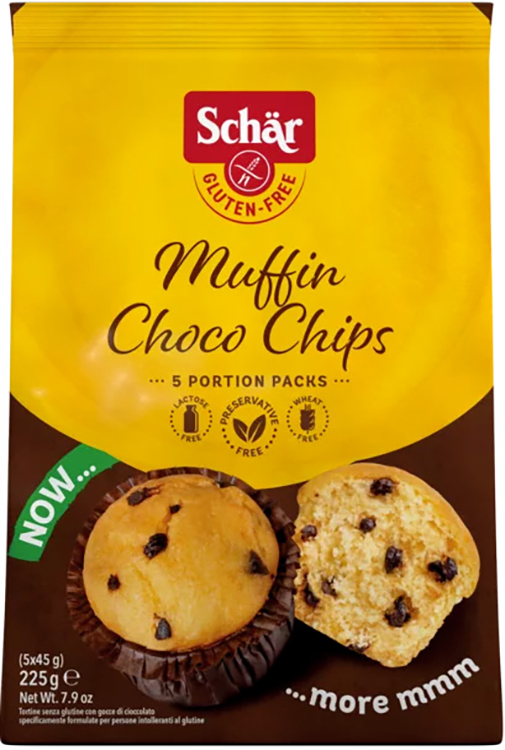 SCHAR MUFFIN CHOCO CHIP 225 G - Gruppofarmastore.it
