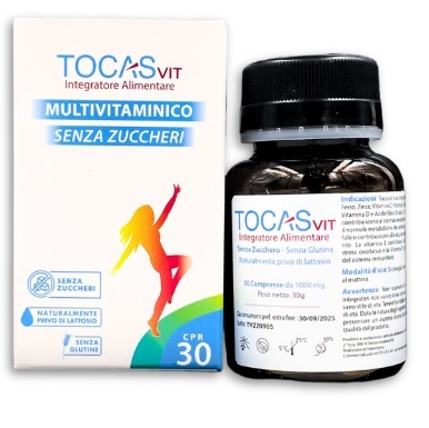 TOCASVIT 30 COMPRESSE SENZA ZUCCHERO NUOVO FORMATO - Gruppofarmastore.it