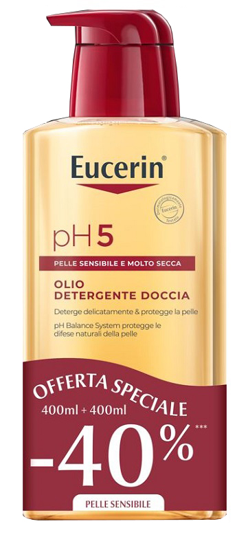 EUCERIN BIPACCO PH5 OLIO DETERGENTE 400 ML + 400 ML - Gruppofarmastore.it