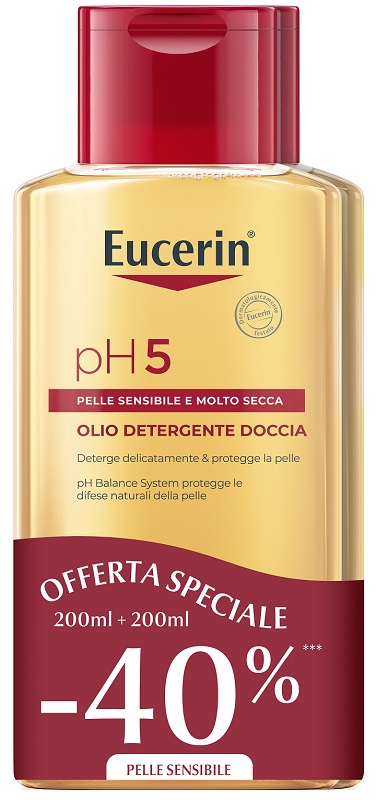 EUCERIN BIPACCO PH5 OLIO DETERGENTE 200 ML + 200 ML - Gruppofarmastore.it
