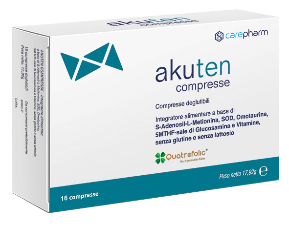 AKUTEN 16 COMPRESSE DEGLUTIBILI SENZA GLUTINE E LATTOSIO - Gruppofarmastore.it