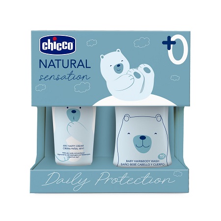 CHICCO NATURAL SENSATION SET BAGNOSHAMPOO+PASTA LENITIVA - Gruppofarmastore.it