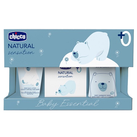 CHICCO NATURAL SENSATION SET BAGNOSHAMPOO+CREMA CORPO+PROFUMO - Gruppofarmastore.it